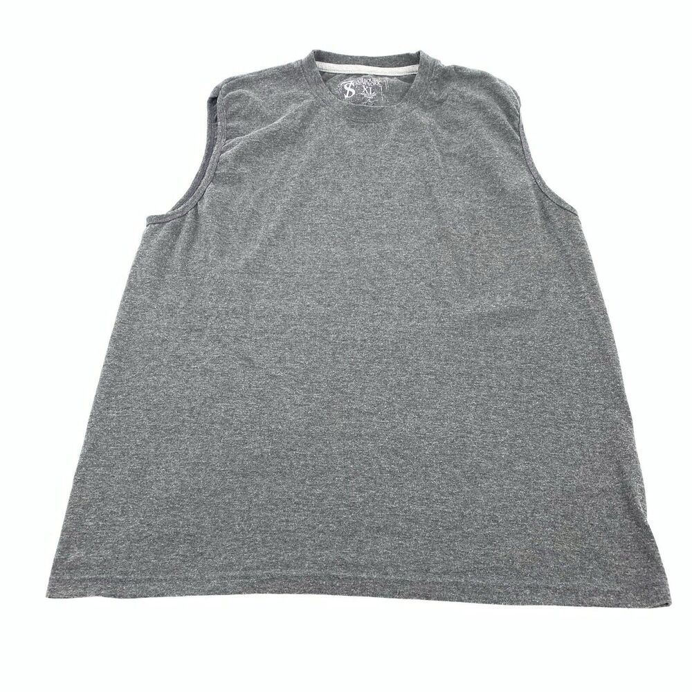 7 Souls New York Sleeveless Muscle Tank Top Size Exra Large Mens Dark Gray Gym